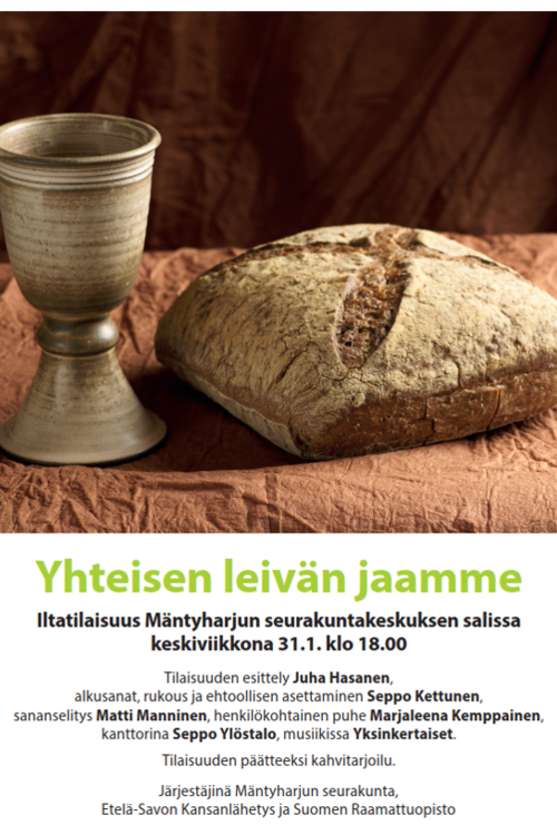 Yhteisen leivän jaamme Yhteisen leivän jaamme