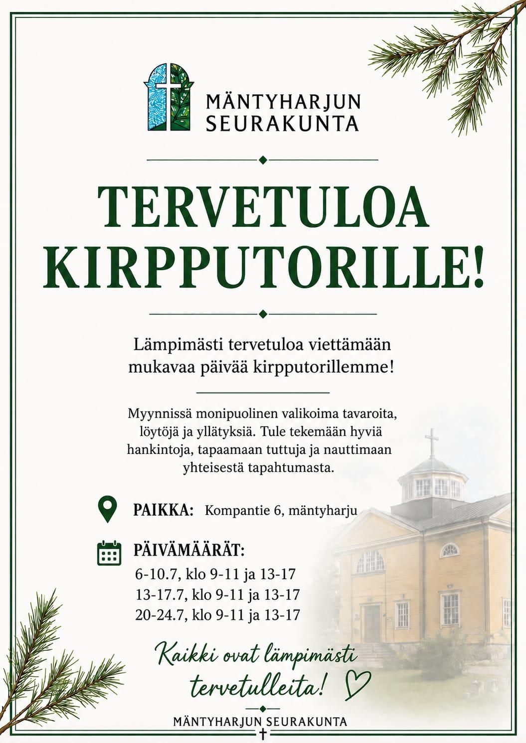 Seurakuntakeskuksen irtaimiston myyntipäivät